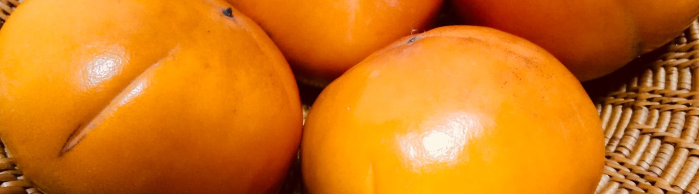ゴマ入り柿 persimmons