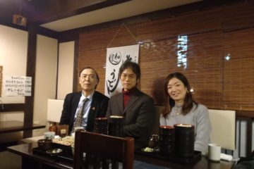川島先生、館長と。