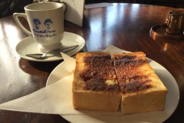 今日のスタートも會津壱番館のシナモントーストとコーヒー！