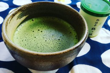 鶴ヶ城の茶屋で購入したお抹茶